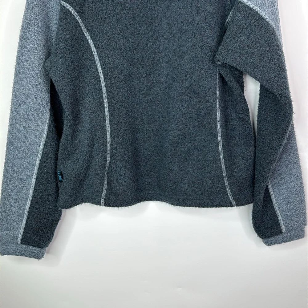 Kuhl Alfpaca Fleece Blue Polyester Full Zip Sweatshirt XL